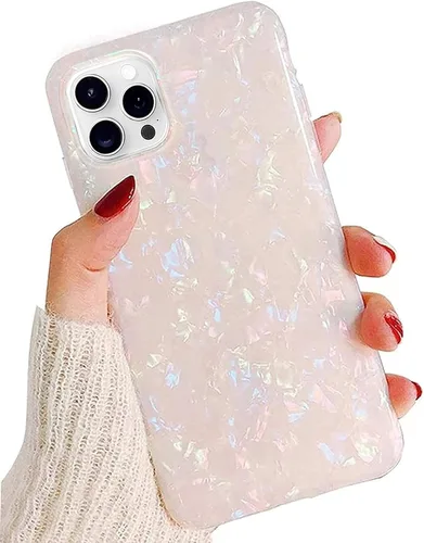 Vista 9 de J.west Funda compatible con iPhone 14 Pro Max, funda de silicona suave con estampado de leopardo transparente de lujo para niñas y mujeres