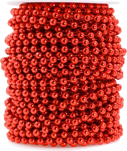 Vista 23 de Mandala Crafts Rollo de cadena de perlas negras de 0.157 pulgadas (0.157 in), guirnalda de perlas de 44 yardas para decoración de bodas, arreglos