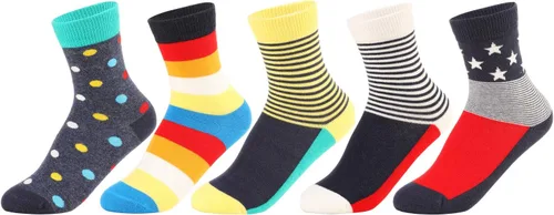 Vista 8 de SUNBVE Calcetines de vestir de algodón suave para niños y niños