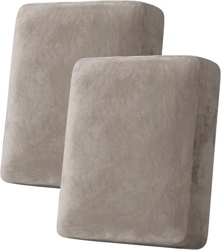 Vista 40 de H.VERSAILTEX Funda de cojín elástica de terciopelo para sofá, funda de cojín de felpa para cojines de silla, protector de muebles, cojín de asiento