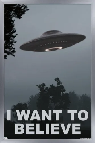 Vista 9 de Trends International Póster de pared con texto en inglés "I Want To Believe
