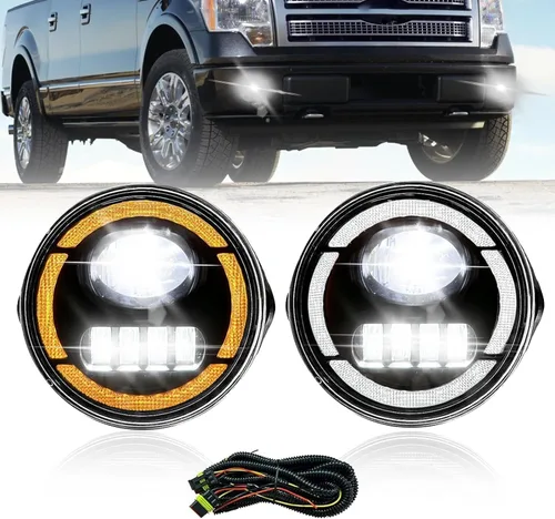 Vista 64 de Shocklight Luces antiniebla LED de repuesto para Dodge Ram 1500 2009-2012, Dodge Ram 2500 3500 2010-2018 Lámparas antiniebla izquierda y derecha