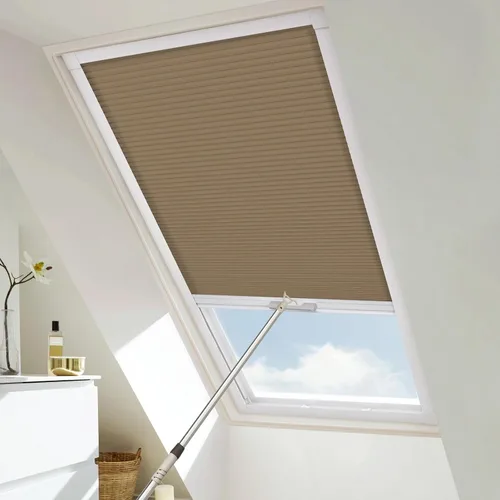 Vista 8 de Persianas y persianas opacas para ventana, persianas celulares inalámbricas con aislamiento térmico, persianas de panal para ventanas inclinadas