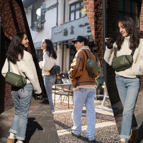 Vista 7 de PGYTECH OneGo Solo V2 Bolsa Bandolera para Cámara, Bolsa de Pecho para Cámara de 4L Bandolera Riñonera para Fotógrafos de Viajes Urbanos, Bolsa