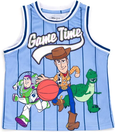 Vista 5 de Conjunto de playera y pantalones cortos de baloncesto para niños de Disney – Atuendo deportivo para niños pequeños y grandes (2T-10/12)