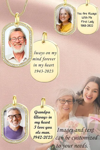 Vista 5 de Fanery Sue Collar de urna para cenizas humanas, collar de urna de cristal de corazón para cenizas, collar de urna personalizado para cenizas, urna