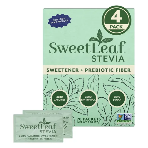 Vista 10 de SweetLeaf Edulcorante en polvo de stevia 500 paquetes (1 paquete) - Edulcorante sin calorías sin eritritol, extracto de hoja de stevia, sustituto