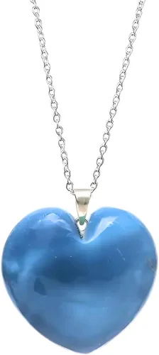 Vista 107 de Gempires Love - Collar con colgante de cristal de corazón para mujer, chapado en plata, cadena ajustable de 18 + 2 pulgadas