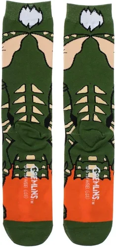 Vista 3 de Bioworld Gremlins - Calcetines deportivos con estampado gráfico de 360 grados, Verde