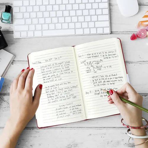 Vista 5 de Coopay 24 paquete de cuadernos de diario A5 a granel, 160 páginas, papel grueso de 100GSM, 21 x 14 cm tapa dura con líneas de cuero para escribir