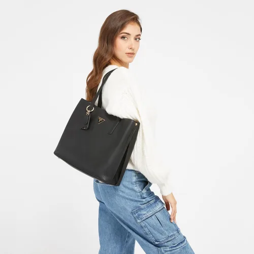 Vista 2 de GUESS Meridian Girlfriend Tote, Nero