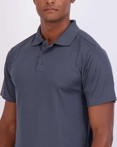 Vista 4 de Real Essentials 3 Pack Polo de manga corta de secado rápido para hombre, rendimiento deportivo (disponible en tallas grandes y largas)