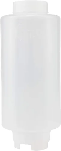 Vista 3 de Creative Mark Cylo FIFO - Botella exprimible vacía – Paquete de 12 – Botella invertida de 32 onzas con válvula de silicona antigoteo hermética