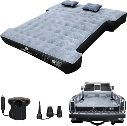 Vista 13 de Colchón de aire Umbrauto para camas de camión cortas de tamaño completo de 5.5-5.8 pies, colchón de aire inflable para tienda de camión con bomba