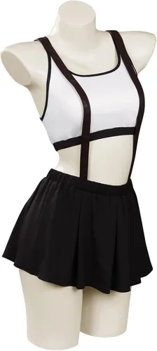 Vista 5 de Alleyon Traje de baño de anime para mujer, traje de baño de dos piezas, traje de baño de cosplay