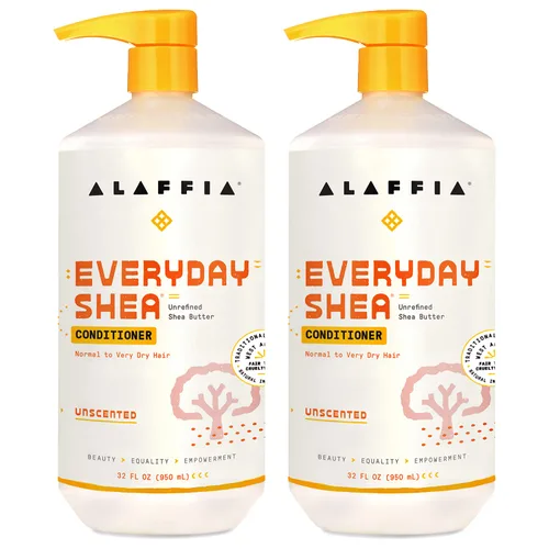 Vista 9 de Alaffia EveryDay - Acondicionador de karité, hidrata, restaura y protege, hecho con manteca de karité de comercio justo, libre de crueldad, sin