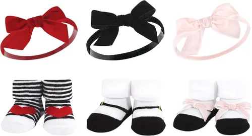 Vista 77 de Hudson Baby Conjunto de regalo de diadema y calcetines para niña