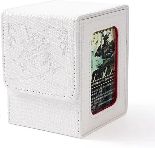 Vista 10 de Venssu Angel Themed MTG Deck Box with Commander Display (White and Grey)