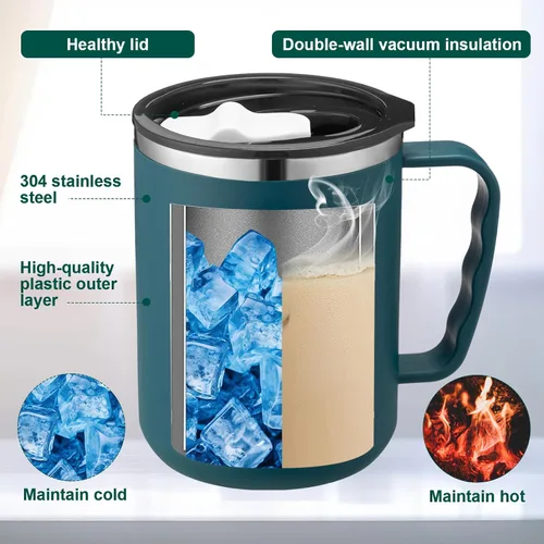 Vista 3 de Lallisa 12 Piezas Regalos de Reconocimiento para Empleados al Por Mayor Taza de Café de Viaje de 17 oz con Tapa y Asa para Mujeres Regalos