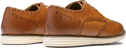 Vista 5 de Vostey Zapatos de vestir para hombre, zapatos de vestir casuales para hombre, zapatos Oxford, zapatos de negocios con punta de ala