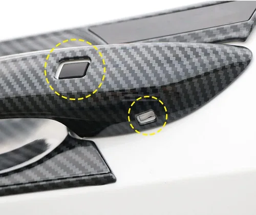 Vista 6 de 8 piezas de plástico ABS para exterior de la manija de la puerta, marco del cuenco, accesorios de decoración para Hyundai Elantra 2021 2022 2023