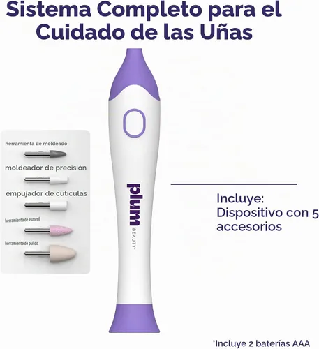 Vista 7 de Plum Beauty Taladro de uñas eléctrico inalámbrico, moldeador de esmalte