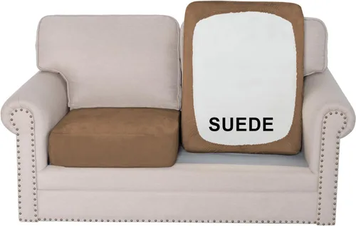 Vista 21 de H.VERSAILTEX Funda de asiento de gamuza elástica para sala de estar, fundas de sofá aptas para mascotas, fundas de sofá gruesas y suaves, lavables