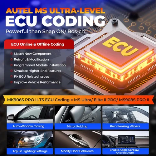 Vista 4 de Autel Escáner MaxiCOM MK906S PRO 2-TS: 2026 Hasta de MaxiSYS MS906 PRO2-TS/ MS906 MAX/ MS906PRO TS, Codificación igual que Elite II PRO, Top TPMS