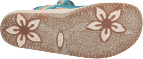 Vista 4 de KEEN Correa trasera Elle unisex para niños, plataforma casual y puntera abierta
