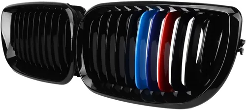 Vista 11 de Izquierda Derecha Rejillas frontales de capó de fibra de carbono compatibles con BMW E46 325Ci 330Ci Coupé Convertible 2003-2006