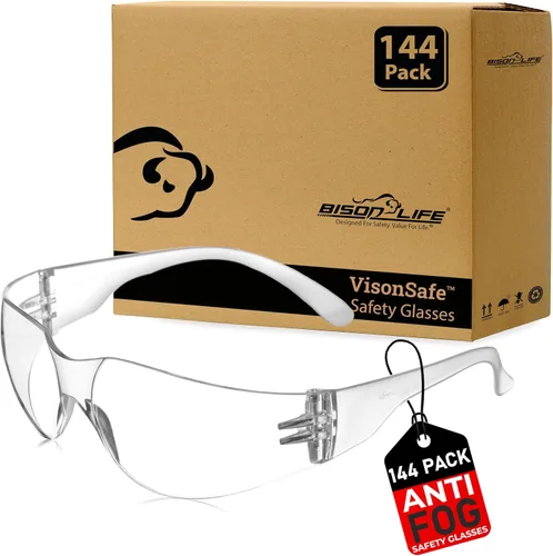 Vista 12 de SAFE HANDLER Hyline Anti Fog Color/Clear Safety Glasses, ANSI Z87.1