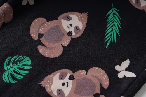 Vista 4 de Vopmocld Pijamas encantadoras de koala para niña grande, diseño de dibujos animados, manga larga, pijamas divertidas