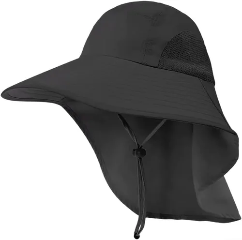 Vista 7 de UPF 50+ Sun Hat Wide Brim Waterproof Outdoor Fishing Beige