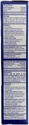 Vista 3 de Aim Pasta de dientes con flúor de gel para niños, Mega Bubble Berry, 4.4 onzas (paquete de 2)