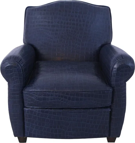 Vista 4 de Pasargad Home Vicenza Collection - Silla de cuero con forma de ala