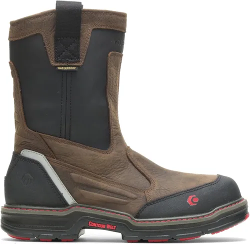 Vista 3 de Wolverine Overman Nano Toe - Botas de trabajo impermeables para hombre de 10 pulgadas