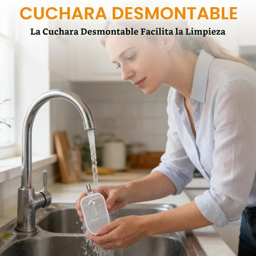 Vista 9 de Dioche Cuchara medidora digital, alta precisión de 0.00 oz a 17.64 oz de capacidad, con cucharas desmontables de 1.0 fl oz y 2.7 fl oz, función