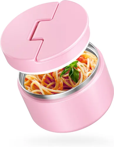 Vista 12 de Termo de sopa de 12 onzas para comida caliente para niños, tarro de comida aislado al vacío, termo de sopa sin torsiones para comida caliente