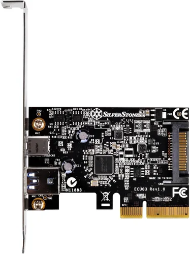Vista 3 de SilverStone Technology USB 3.1 Tipo externo A y tipo C Tarjeta Pci-E ECU03 Componentes Otros