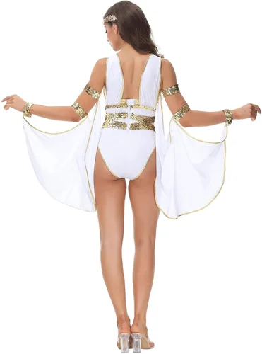 Vista 2 de Vestido para mujer, disfraz de fiesta de Halloween para juego de roles
