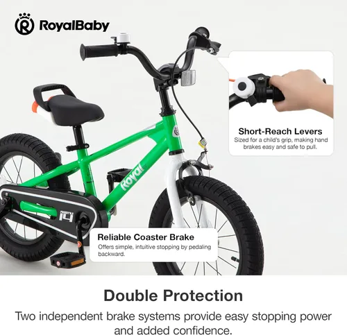 Vista 6 de RoyalBaby Kids Bike Freestyle Classic 12 14 16 18 Inch Children Bicycle for Ages 3-10 Years Toddler to Big Kids