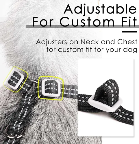 Vista 6 de ThinkPet Arnés de ventilación reflectante transpirable suave sin tirones para cachorros, chaleco de ventilación para cachorros pequeños y medianos