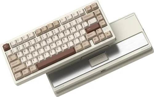 Vista 8 de Womier ERA75 Teclado mecánico inalámbrico 75% con VIA/QMK, perilla, teclado personalizado de aluminio completo, interruptores POM lubricados