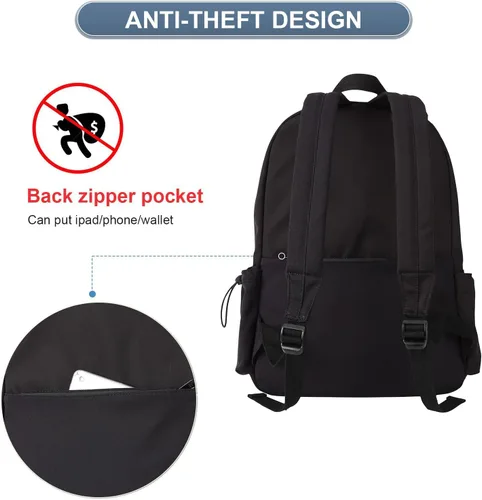 Vista 5 de PAUBACK Mochila escolar para niñas, resistente al agua, para la escuela secundaria, mochila para adolescentes, niños y niñas, mochila de escuela