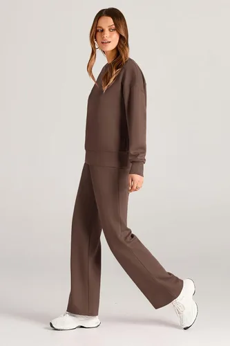 Vista 8 de PRETTYGARDEN Conjunto de 2 piezas para mujer, camiseta de manga larga y pantalones largos para otoño, conjunto de chándal