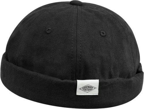 Vista 6 de Croogo Brimless Docker - Gorro unisex enrollado con puños enrollados, gorro de algodón sin visera, gorro de algodón para propietario, gorra casual