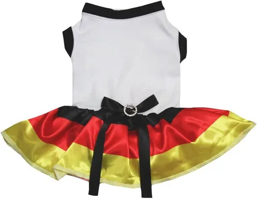 Vista 16 de Petitebella National Theme - Vestido liso para cachorros (Argentina-1, X-S)