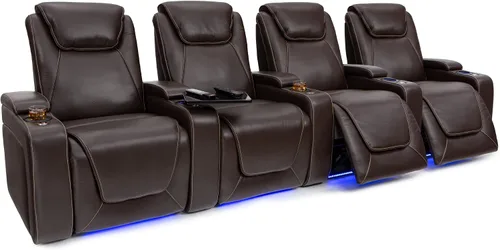 Vista 13 de Seatcraft Paladin - Asiento de cine en casa, sillón reclinable individual Negro