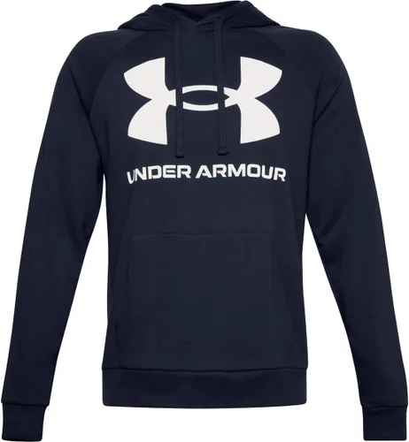 Vista 4 de Under Armour Rival Sudadera con capucha, para hombre, de vellón, con logotipo grande