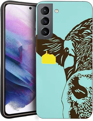 Vista 12 de Funda compatible con Samsung Galaxy S20 FE, piel de vaca occidental, turquesa y marrón, funda protectora de TPU suave a prueba de golpes